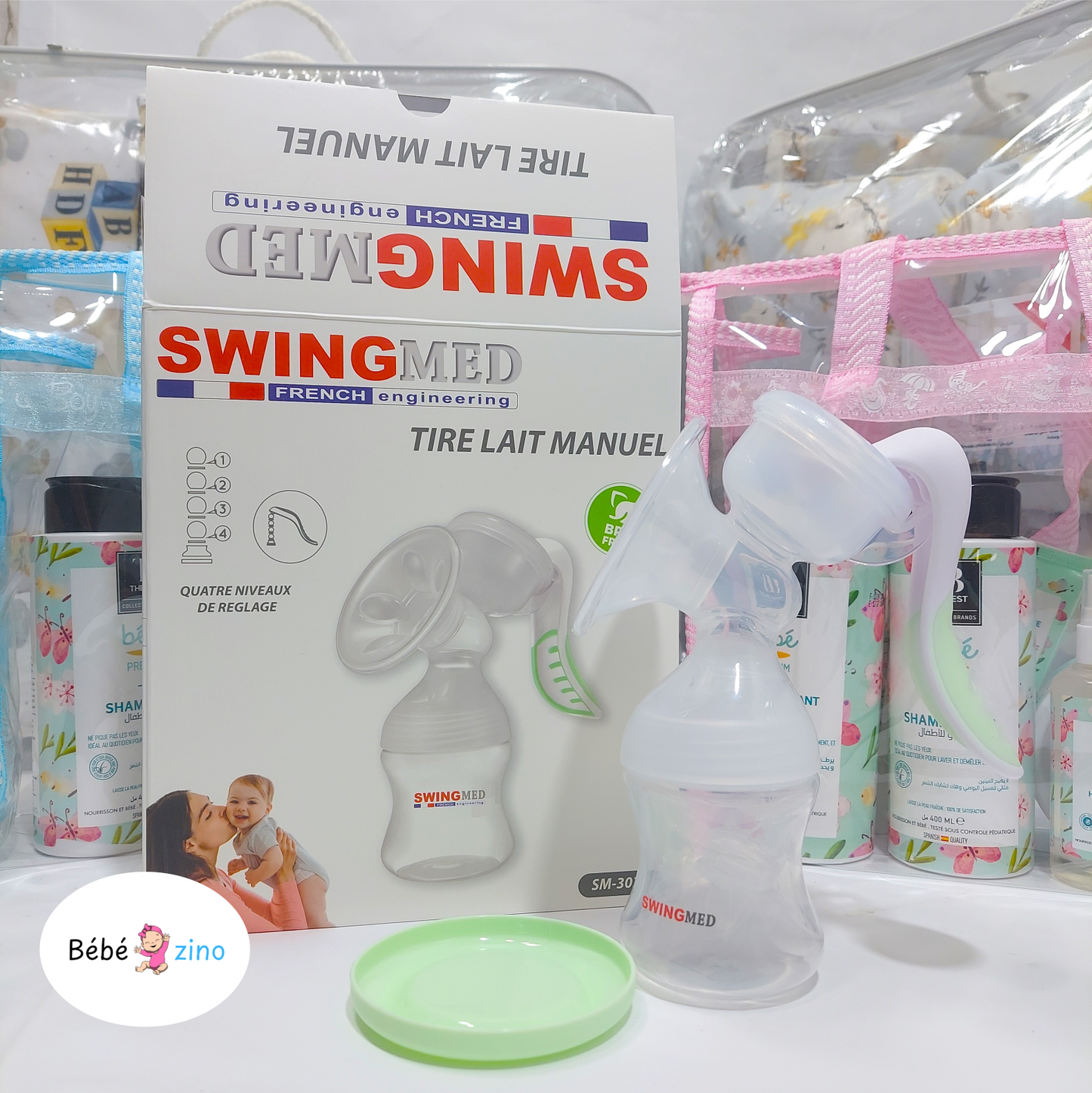 🍼 مضخة حليب يدوية SWINGMED