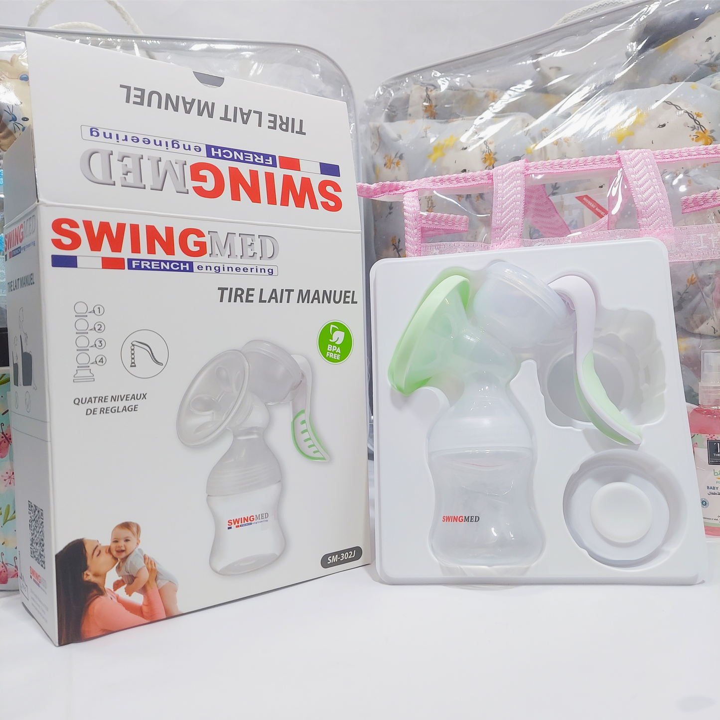 🍼 مضخة حليب يدوية SWINGMED